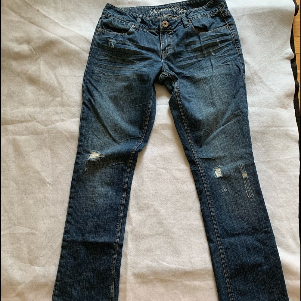 American Eagle 77 Straight Jeans.  Size 8